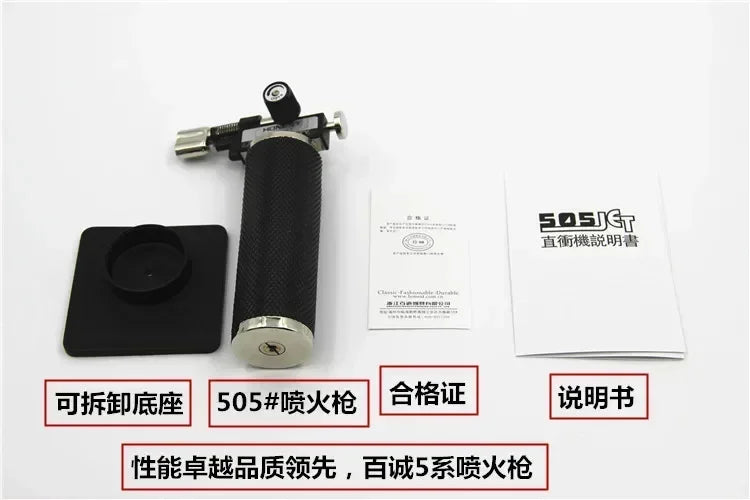 HONEST Double Flame Welding Gun Gas Torch Lighter Safety Lock Switch Jet Fire Open Fire Switching BBQ Kitchen Cigar Lighters