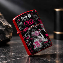 Trendy Street Style Born To Be Crazy Themed Lighter, Distinctive David Blowing Bubbles Art Print, Bold Attitude Statement Decor, Portable For All Daily Scenarios, Unique Niche Cool Gift For Friends, High Vibe Personal Carry A