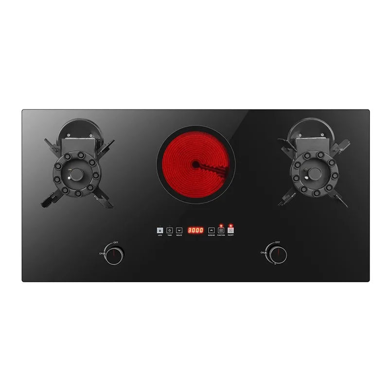 Kitchen Appliance Glass Electric and Gas Burner Stove Tempered Glass Gas Stove for Home
