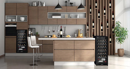 24 Bottle Built in Cooler Cabinet Stainless Steel Electric Freestanding Wine Refrigerators for Household