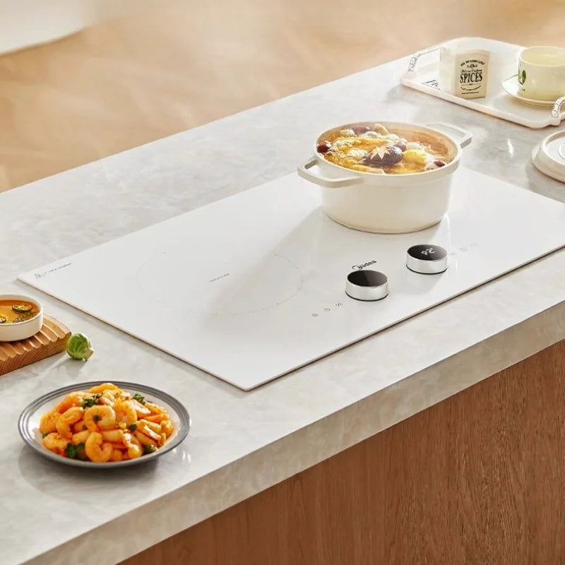 Household Dual - Burner Induction Cooktop, 3500W High Power Built in, Timing & Waterproof Multi - Functional Electric Stove