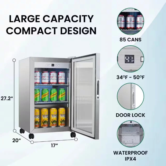 Electric Wine Cooler Outdoor Refrigerator&wine Fridge Integrated Machine