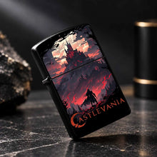 Retro Castlevania Themed Lighter, Dark Gothic Red Moon Castle Creative Peripheral, Portable Multi-Scene Ignition Tool, Unique Collectible Decor, Ideal Gift For Anime Fans, Exquisite Atmospheric Souvenir For Daily Use A Humoro