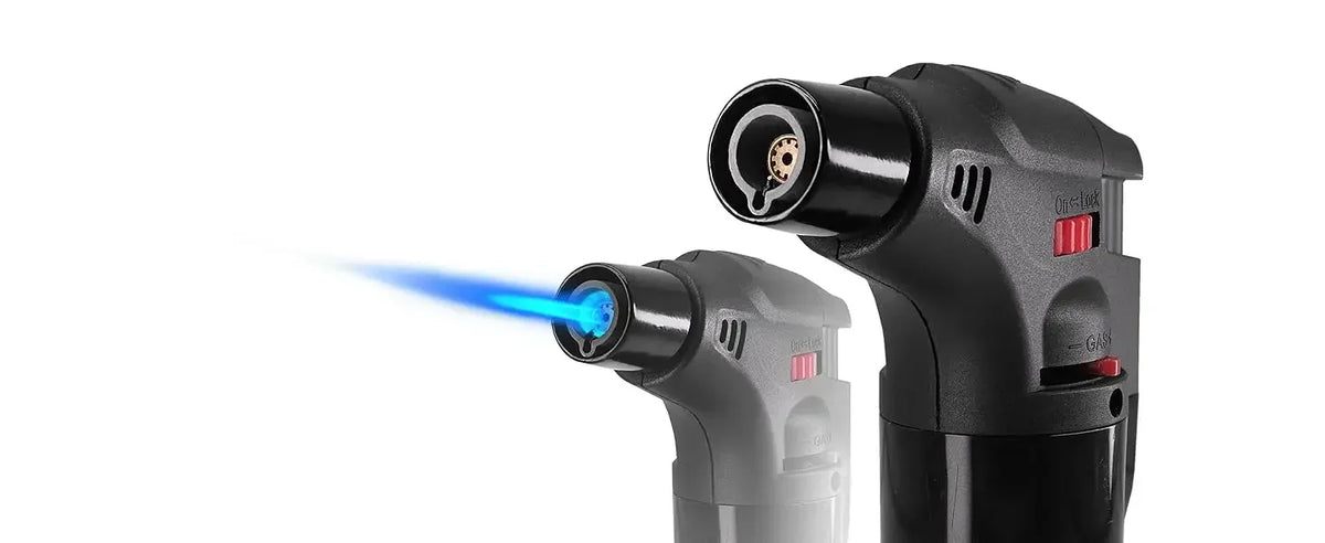 2026 New Torch Lighters Butane Refillable Jet Flame Windproof Torch Lighter for Candle Fireplace Camping BBQGrill Kitchen