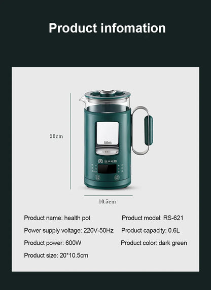 Health Pot Multifunction Electric Kettle With Temperature Control Water Boiler 600ml Mini Electric Kettle Smart Portable Tea Pot