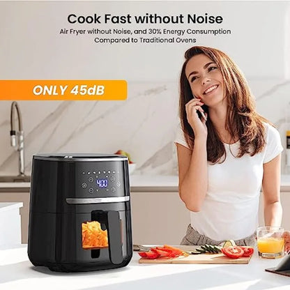 Air Fryer Oven - 5 Quart Digital Air Fryer with 8 Cooking Presets, Visible Cooking Window, LCD Touch Screen, Nonstick Dishwashe