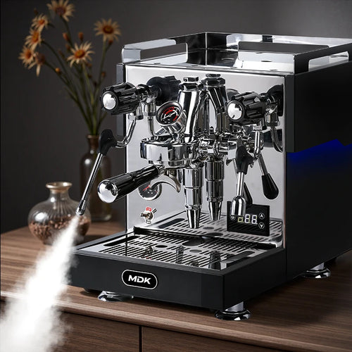 -For MC-10 Commercial Stainless Steel Semi-Automatic Espresso Machine Ambient Light Electric Coffee Maker Household Outdoor RV*