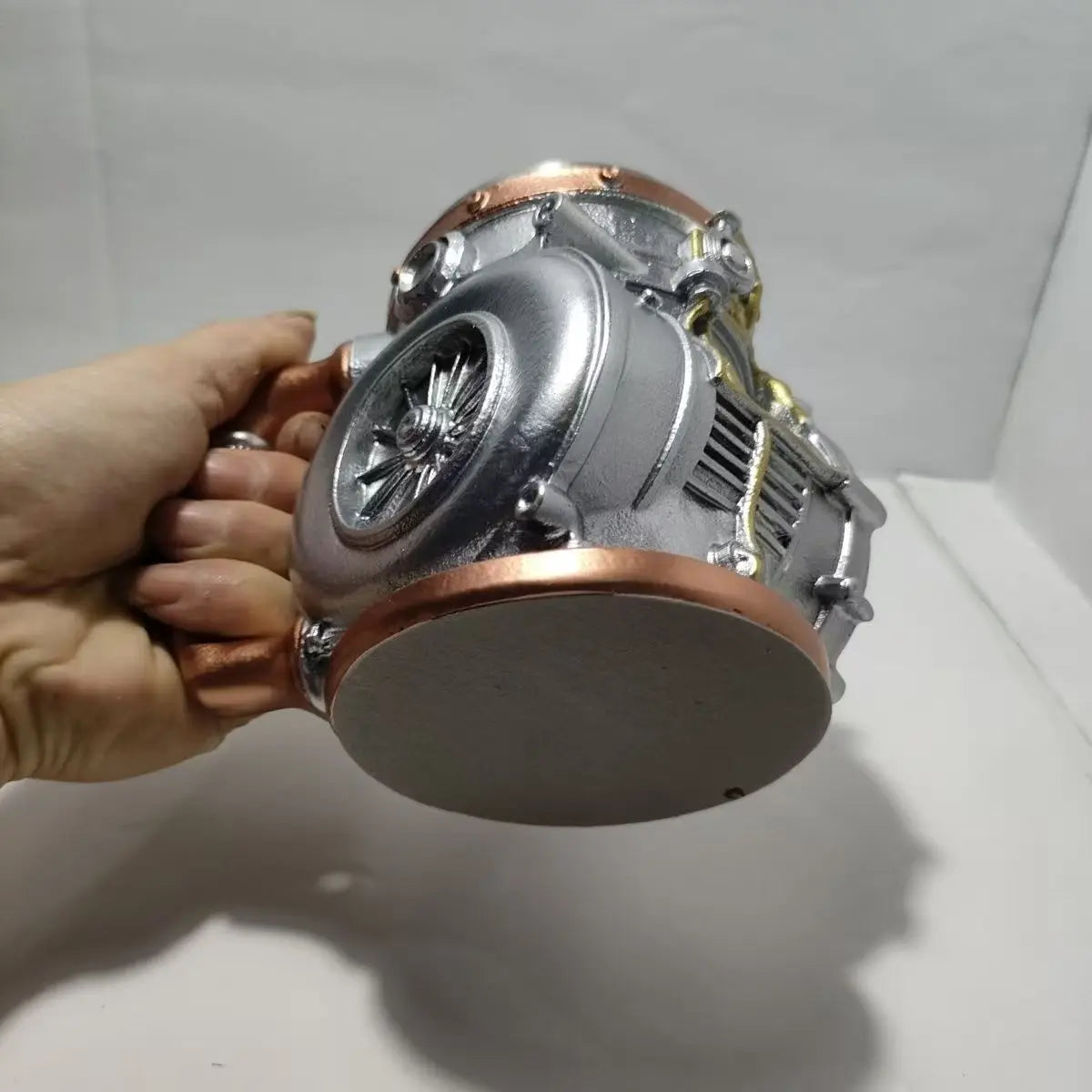 Unique 3D Car Turbo Engine Shaped Beer Mug Retro Mechanical Gear Resin Coffee Cup Creative Desktop Decor Drink Tumbler Gift