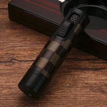 HONEST Windproof Metal Jet Flame Torch Lighter, Refillable Multi-Use for Cigar Welding Moxibustion Outdoor