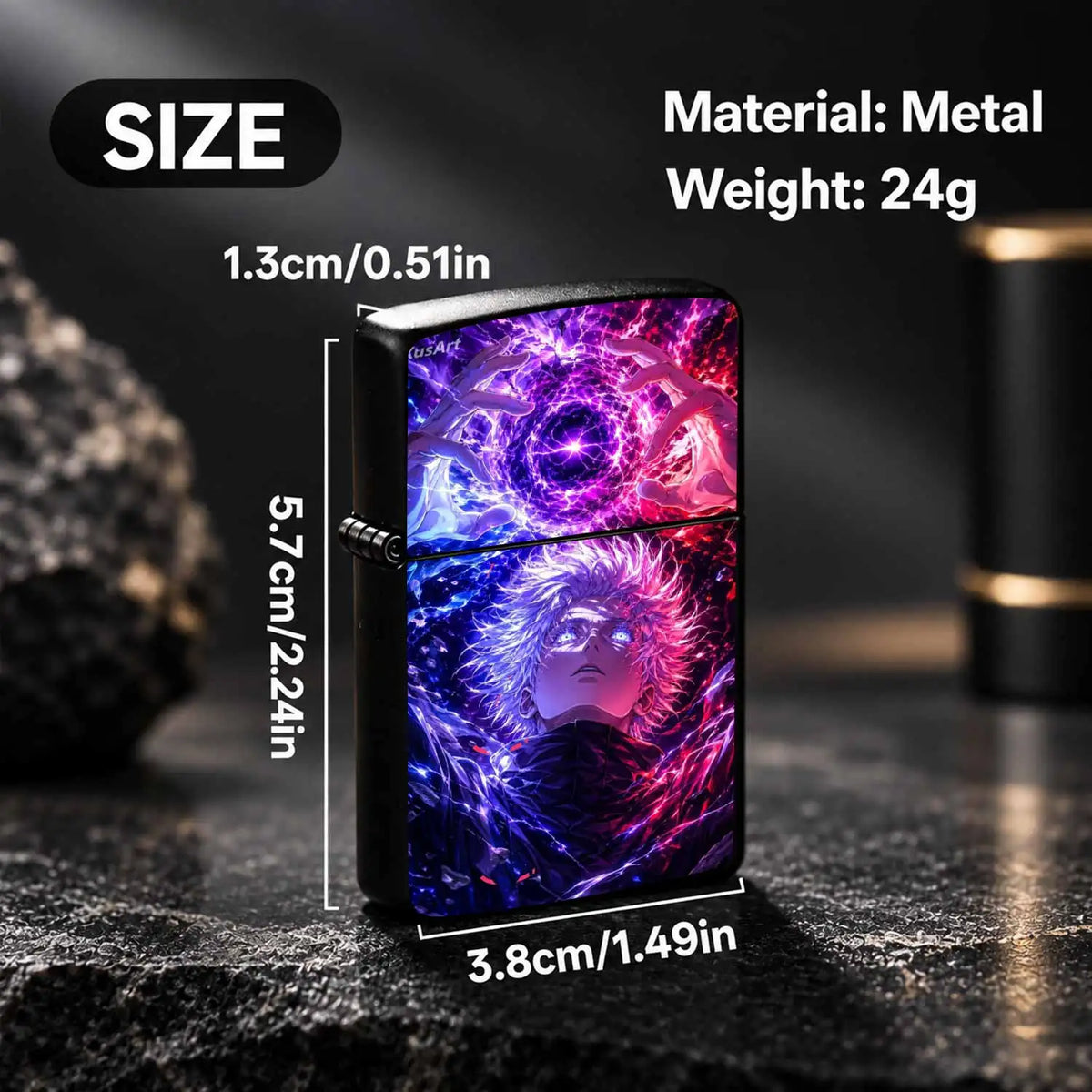 Trendy Anime Jujutsu World Satoru Gojo Cool Special Effect Portable Igniter, Popular 2D Peripheral Item With Stunning Aura, Suitable For All Daily Scenarios, Perfect Thoughtful Gift For Anime Fans And Friends A Humorous And I