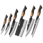 XINZUO Eight-piece Kitchen Knife Set 67 Layers Damascus Super Steel Hardness 60±2HRC Ideal For Home Kitchen Vegetable Prep
