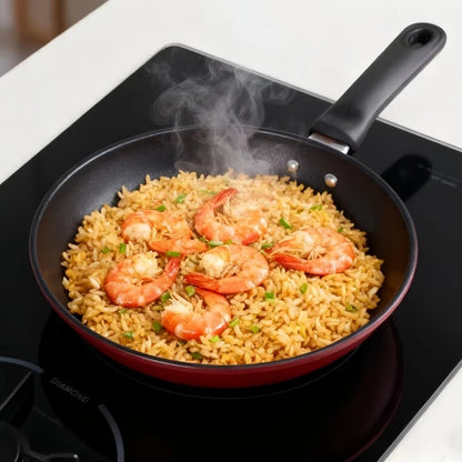 Pan non-stick pan universal induction cooker gas stove suitable for household fried eggs steak pancake pan small wok frying pan.