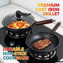 Granite Non Stick Frying Pan, Household Skillet for Steak Egg Pancake, All Stoves Compatible, Works with Induction & Gas Stove