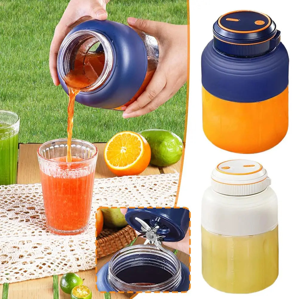 1300ml Portable Fruit Juice Blenders Summer Personal Electric Mini Bottle Home USB Juicer Cup Machine For Smoothies/Ice/ Fruits