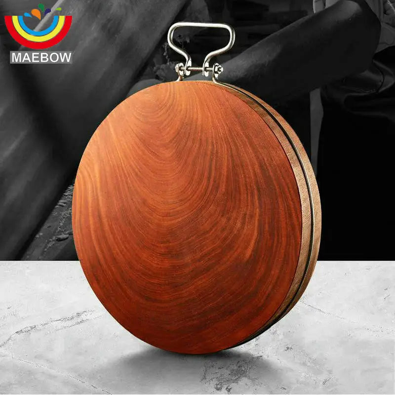 Solid Wood One Piece Ironwood Professional Cook Kitchen Chopping Board Chef Present No Paint Healthy Clam Wood Cutting Plate