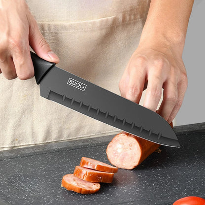 Kitchen Knife set Stainless steel Fixed blade Household Kitchen Cooking Tools Sharp Cutting Meat and Fruit knife