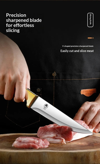 Professional threepiece butcher knife set Kitchen knives for beef pork and lamb with deboning cutting and multipurpose functions