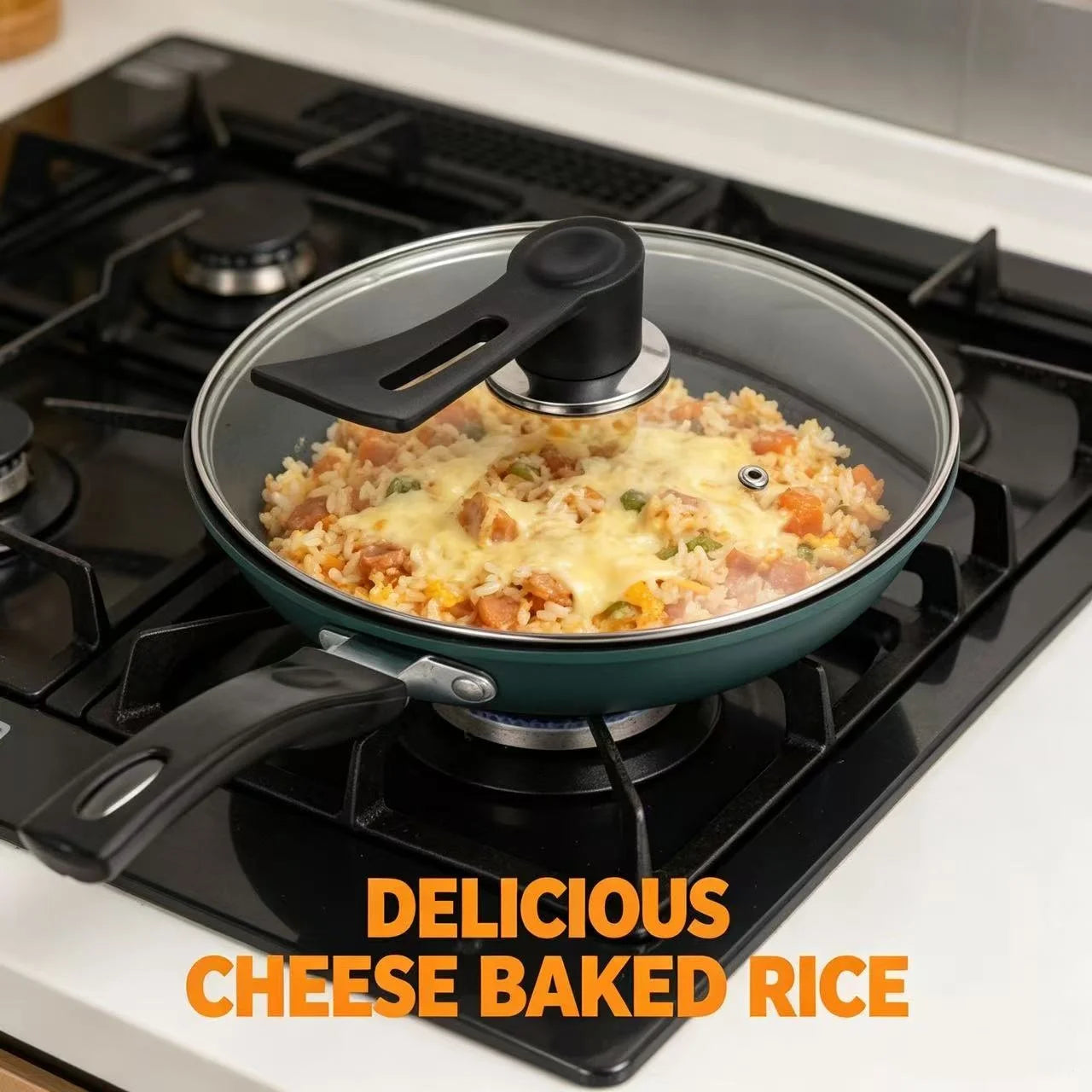 Cast Iron Skillet with Lid, Non-Stick, Non-Coated, Oil-Retaining, Suitable for Home Use, Steak Frying Pan, Pancake Pan, Small Pan, Special Pan for Hand-Grabbed Pancakes