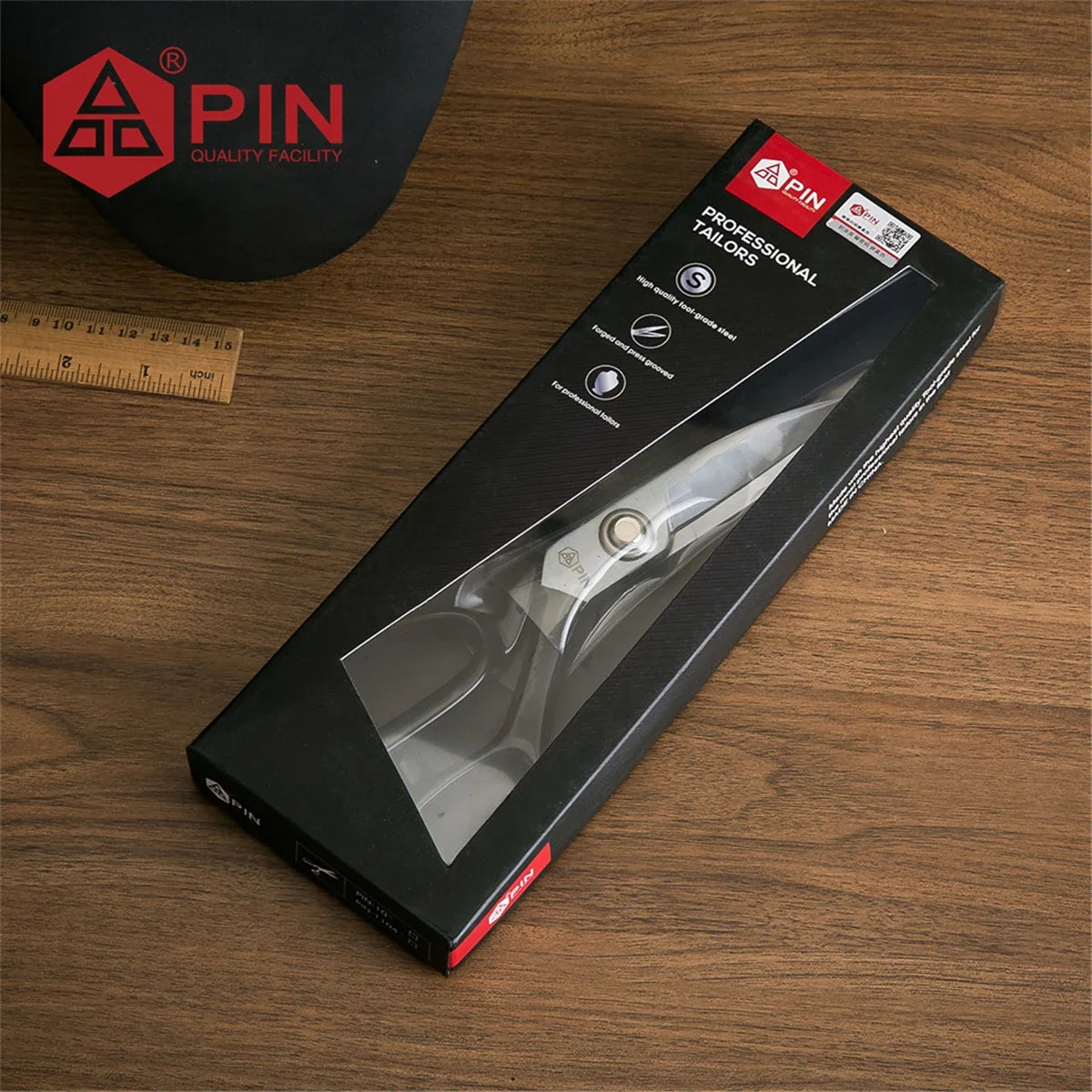 Professional Tailor Scissors, Ultra Thick High Carbon Steel Blades for Heavy Duty Fabric & Leather Cutting, Sewing Craft Tool