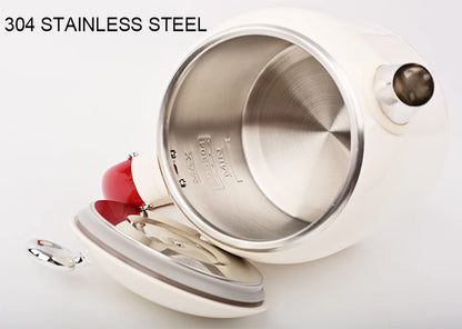 1.0L Anti-Scald Electric Kettle, Seamless Electric Kettle, 304 Stainless Steel Household Fast Boiling Kettle for Coffee Brewing