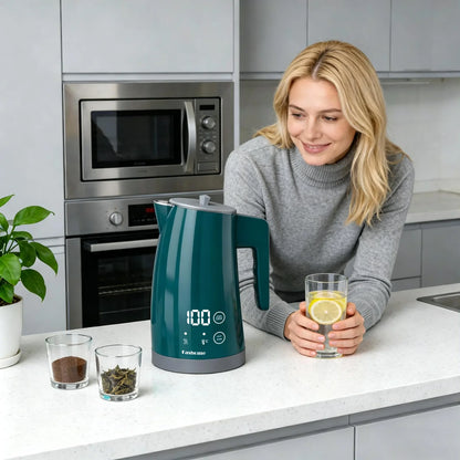 1200W Electric Kettle 1.25L Fast Boiling Electric Pot Coffee Tea Kettle Water Boiler, 2 Hour Keep Warm, Temperature Control Teapot Home Kitchen Water Heater