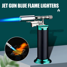 Spray Gun Inflatable Lighter Strong Blue Flame Adjustable Flame Size 360° Inverted Use Outdoor Home Use Gadgets