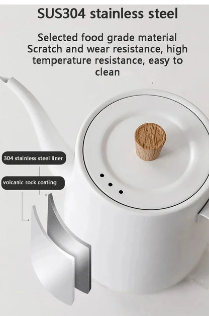110V 220V 1000W 800ml Temperature Control Hand Brewing Kettle Intelligent Constant Temperature Electric Kettle Coffee Kettle Tea