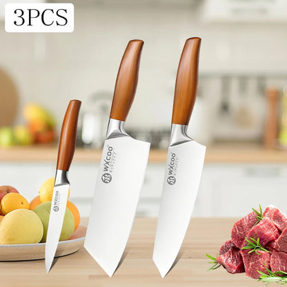 Professional Kitchen Knife for Fruit Peeler Meat Cleaver Chopping Knife Stainless Steel Chef Knife for Cut Meat Removing Bones