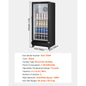 SucceBuy Commercial Merchandiser Refrigerator Glass Door Display Refrigerator Beverage Refrigerator Cooler Merchandiser