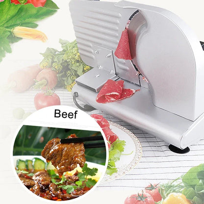 Electric Slicer Household for Bread Meat Sausage Vegetables Lamb Slice Hot Pot Ham Meat Adjustable Thickness 0-15mm 200W