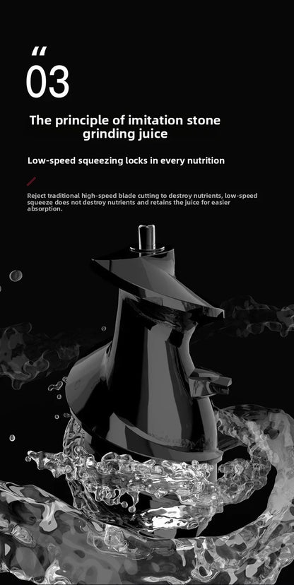 220V Automatic Juice Extractor Home Slag  Separation Ginger Fruit Vegetable Juice Extractor Multifunctional Fruit Slow Juicer