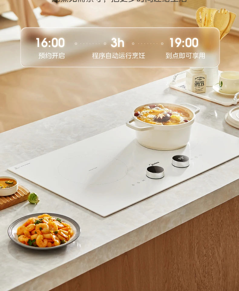 Household Dual - Burner Induction Cooktop, 3500W High Power Built in, Timing & Waterproof Multi - Functional Electric Stove