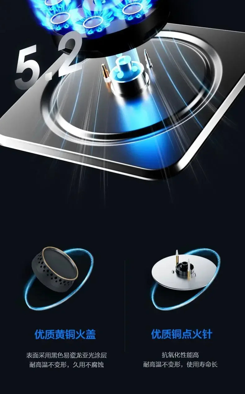 【hot item】Single Stove Household Desktop Gas Stove For Liquefied Natural Gas Embedded Single Eye Stove
