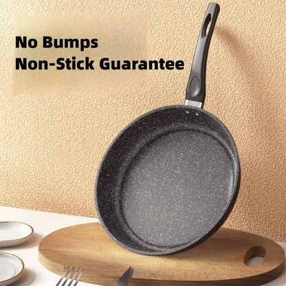 22/24/26/28cm Steak Frying Pan with Glass Lid Stone Skillet Cookware Muliti-Purpose NonStick Kitchen Cooking Tools
