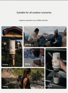 Outin Mino Portable Electric Coffee Maker Small Espresso Extraction Machine For Capsule Coffee Outdoor Travel Home Use