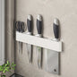 Wall-Mounted Kitchen Knife Holder No Punching Stainless Steel Storage Rack for Home Use 304 Steel Knife Insertion Rack