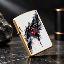 Dark Fantasy Dragon Eye Lighter, Striking Red Pupil Art Pattern Portable Igniter, Unique Stylish Accessory For Daily Use, Outdoor Camping, Candle Lighting, Birthday Party Decor, Exquisite Distinctive Gift For Fantasy Art Love