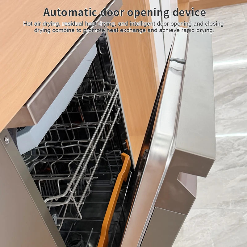 High Quality Stainless Steel Dishwasher Household Freestanding and Built in Dual Purpose 14 Setting Multi-functional Dishwasher