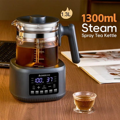Full-Automatic Steam Tea Maker Modern Electric Wellness Teapot Intelligent Temperature Control Household Desktop Tea Brewer Set