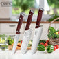 WXCOO 1-5pcs Professional Kitchen Knife Set Ultra Sharp Chef's Knife Meat Cleaver Fruit Slicing Stainless Steel Cutting Board