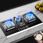Built In Gas Hob 3 Burner Stove Dual Fuel LPG LNG Fierce Fire 3 Dual-Use Stoves For Household Kitchen High Pressure Fierce Flame