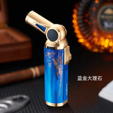 JOBON Folding High Power Spray Gun Windproof Jet Blue Flame Butane Gas Torch Lighter Safety Lock Switch Portable Cigar Lighters