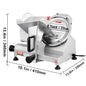 SucceBuy Meat Slicer 200W/240W/320W/340W Electric Deli Food Slicer Adjustable Thickness Commercial and Home Use Cut Meat Cheese