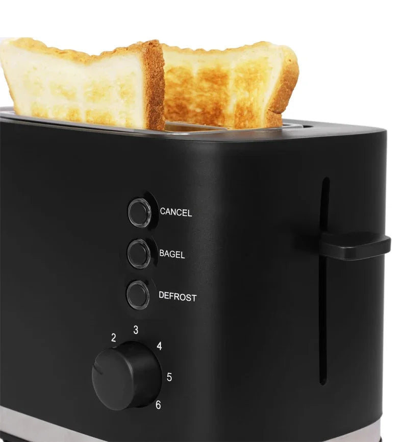110V/220V Electric Toaster Automatic Bread Baking Machine Stainless steel Household Breakfast Toast Oven Sandwich Grill 2 Slice