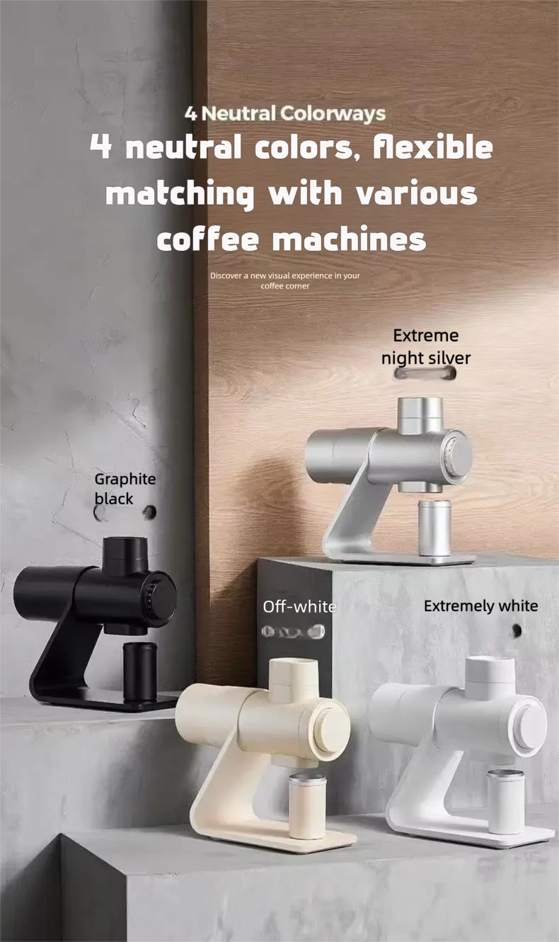 Barsetto E6Air Professional Coffee Grinder 250W 64MM Knife Disc High Efficiency Hand Punched Italian Style Espresso Maker 220V