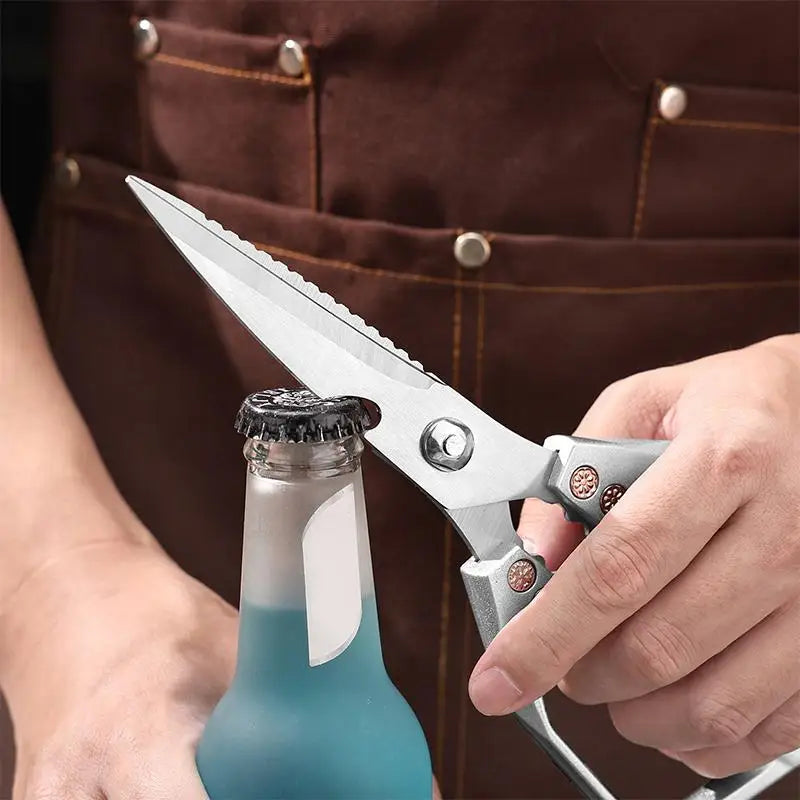 New Multi-functional Heavy-Duty Kitchen High-hardness High Sharp Scissors Stainless Steel Scissors For Cutting Chicken,Fish,Duck