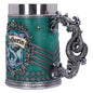 Vintage Medieval Heraldic Crest Beer Mug Lion Eagle Snake Badger Sculpture Handle Resin Stein Mug with Stainless Steel Liner