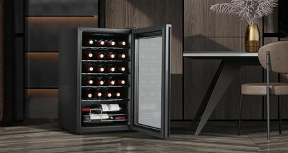 24 Bottle Built in Cooler Cabinet Stainless Steel Electric Freestanding Wine Refrigerators for Household