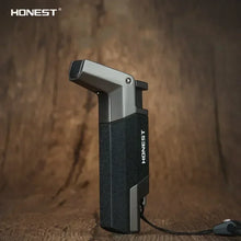 New Metal Cigar Lighter Windproof Flame Turbo Lighter Welding Torch Butane Gas Cigar Lighters Gift Spray Gun Kitchen Outdoor BBQ