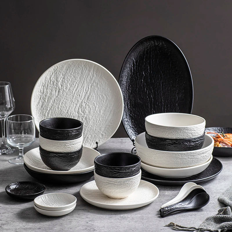 CiHui LIFE Premium Dishes New Tableware Set Household Ceramic Bowl Set Light Luxury 2023
